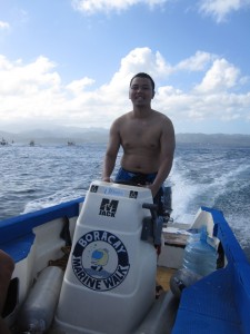 Driving a Speed Boat