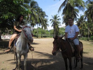 Mark & Lisa on the Horses