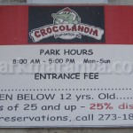 Crocolandia Entrance Fee