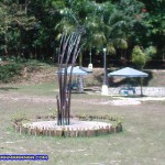 The playground at the back area