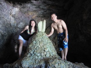 This is the Cool Crystal formation at Cave 1