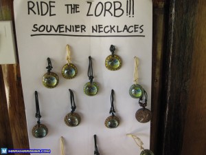 Ride the Zorb Souvenir Necklaces