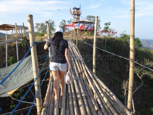 The bamboo bridge