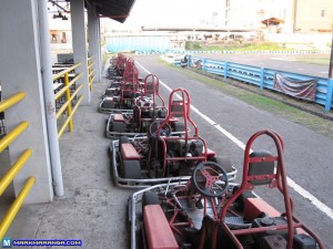 Go-karts back view