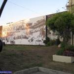 The Tarpaulin outside the Complex