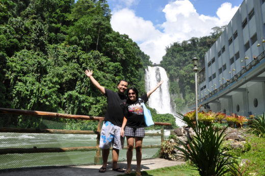 Mark and Lisa at Maria Cristina Falls