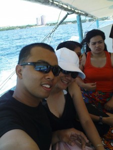 Mark and Lisa going to Pandanon Island