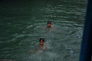 Local Kids Swimming at Loboc