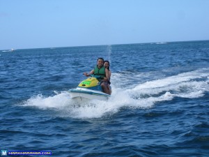 Enjoying the Jet Ski