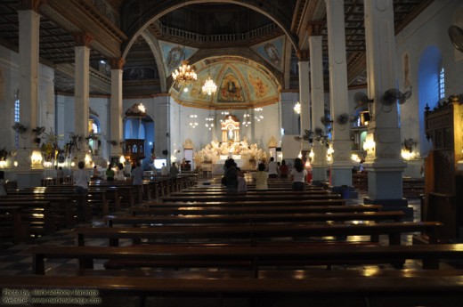 Inside Dauis Church