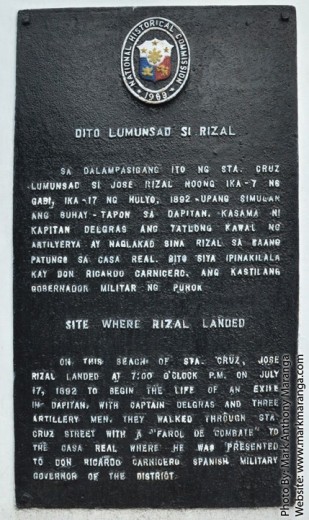 Rizal Landing Site Marker