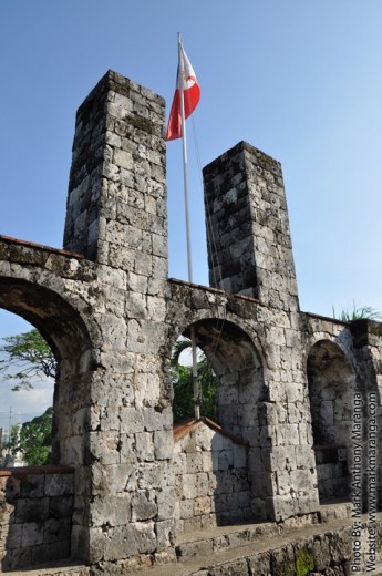 The two pillars of Fort San Pedro