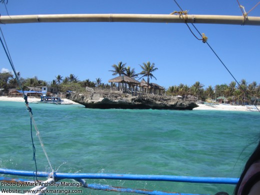 The beach fronting Crocodile Island