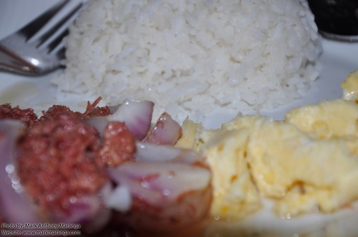 Corned Beef with Egg for Breakfast