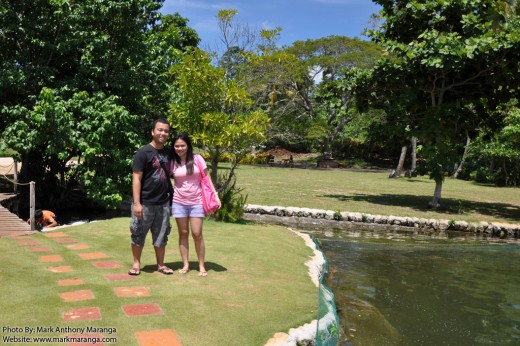 Mark and Lisa near the Tilapia Pond