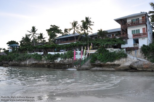 Santiago Bay from the beach