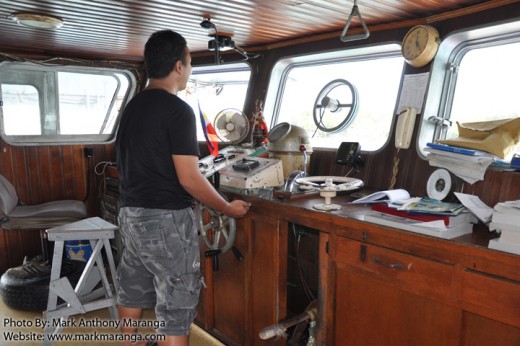 Mark driving the Super Shuttle Ferry