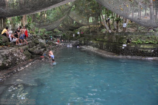 The big pool about 6 ft deep