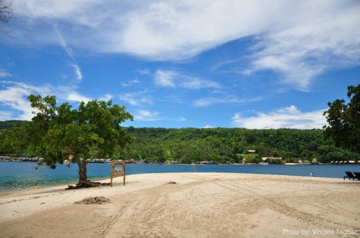 A view of Pearl Farm Beach Resort from Malipano Island