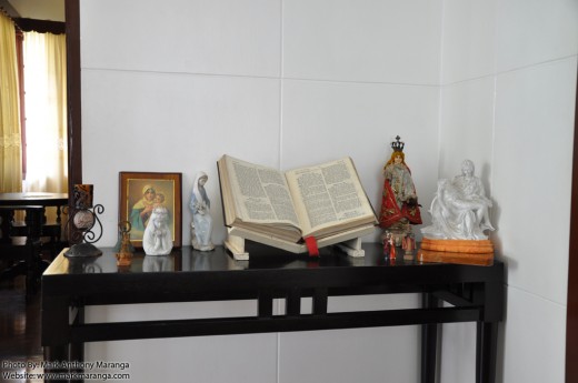 Bible and Saints in Macapagal House