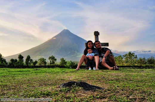 Mark, Lisa and Sam - Mayon Volcano