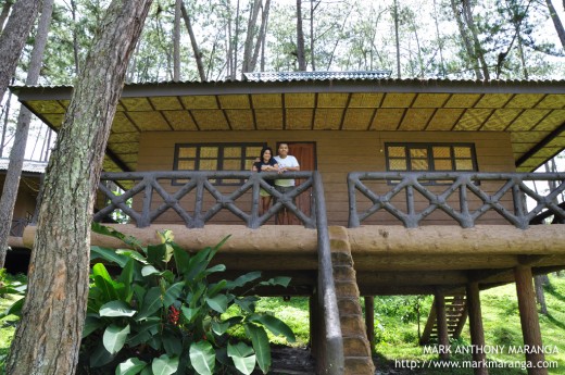 Mark and Lisa at one of the Tribal Houses