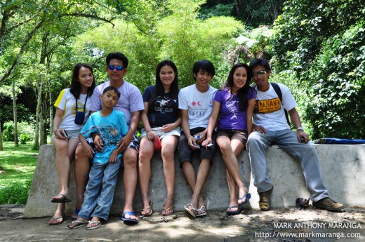 My relatives at the side of the Small Bridge