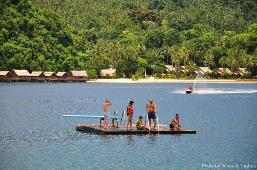 Wooden Raft at Pearl Farm