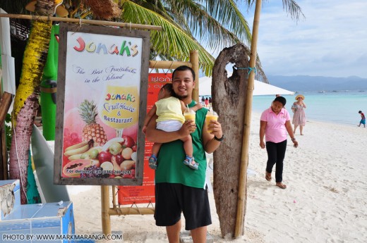 Mark and Sam at Jonah's Fruit Shake