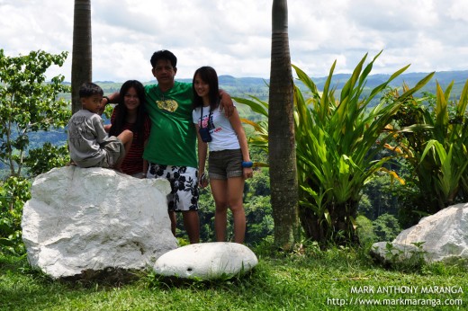 My Family enjoying at Bukidnon View Deck