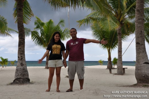 Mark and Lisa at Sugar Beach Bantayan