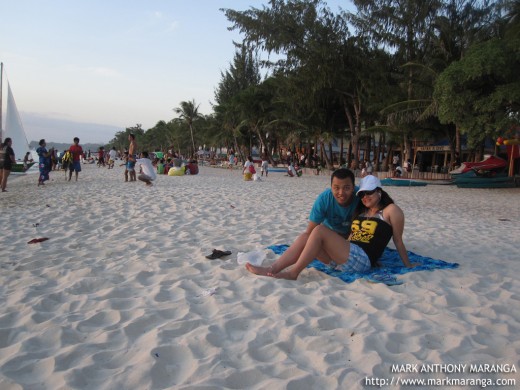 Mark and Lisa in Boracay Beach