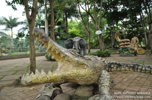 Statues of Animals in Davao Crocodile Park