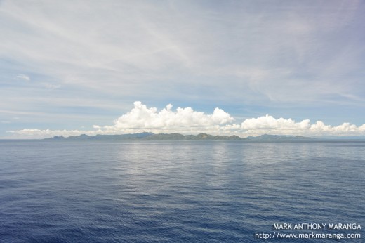 A view of Mindanao Island from Dumaguete Port
