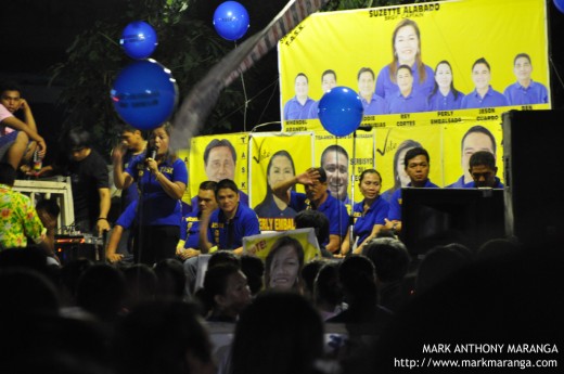 Convincing to vote her in the Barangay Elections