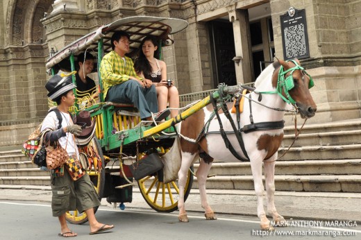 Kalesa and Souvenirs at Manila Cathedral