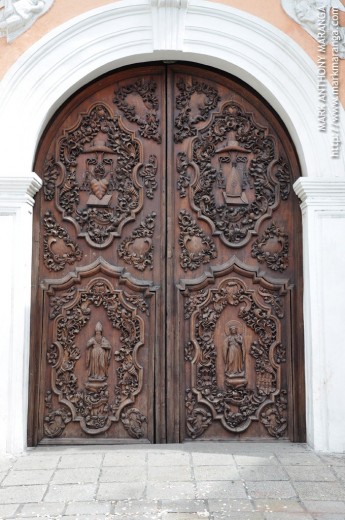 Ornately Carved Wood - Doors of San Agustin Church