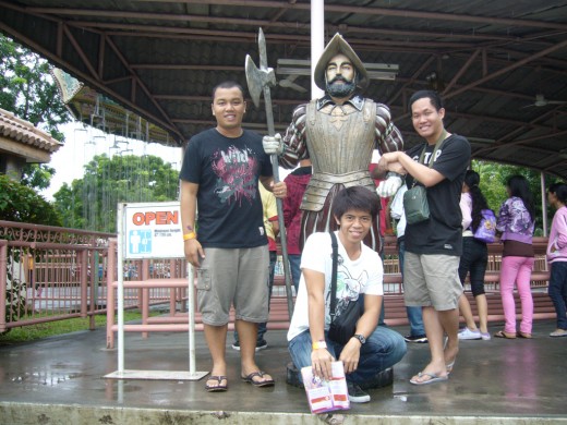 With the Guard Statue