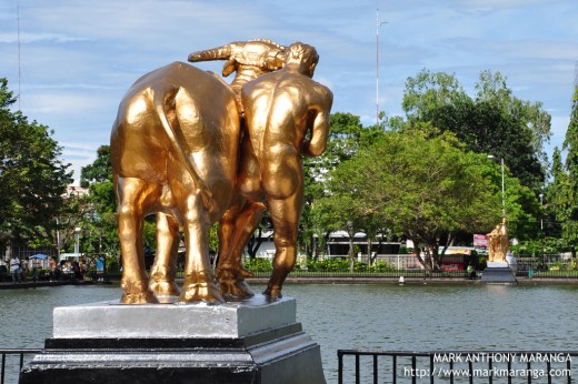 Back of Golden Man and Carabao