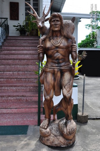 Statue made of wood