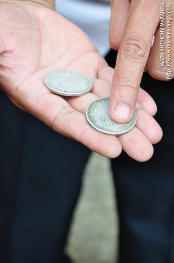 Close up of American Coins