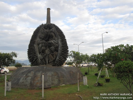Durian Sculpture outside the Airport