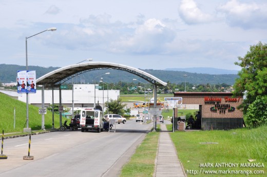 Entrance gate of Davao International Airport