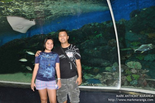 Mark and Lisa at the Oceanarium Tunnel