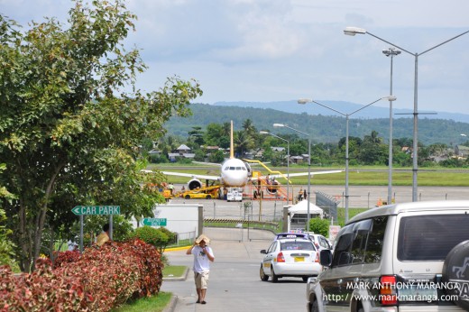 Road going to the Airport's Carpark