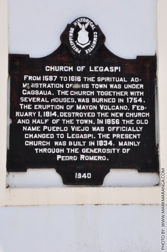 Church of Legazpi Marker
