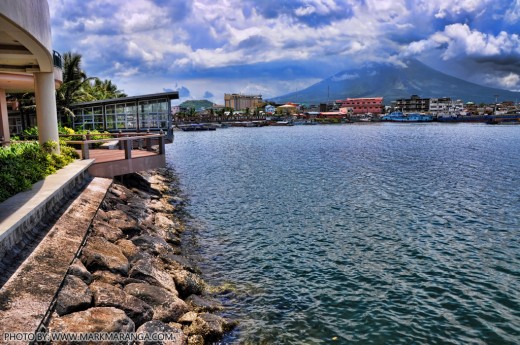 View of Legazpi Port & Mt. Mayon from Embarcadero