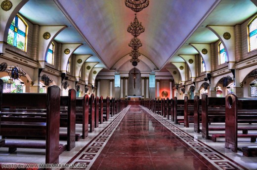 Inside the Our Lady of Peace and Good Voyage Church