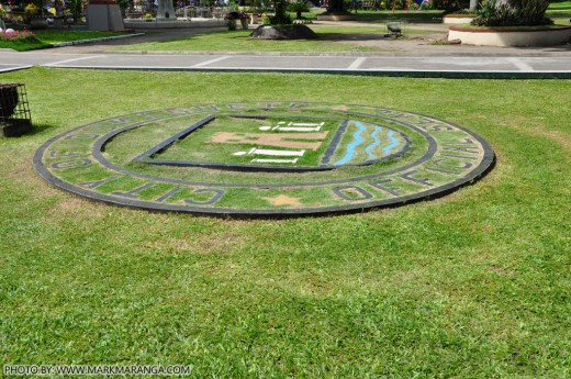 Large Seal of Dumaguete on the Grass