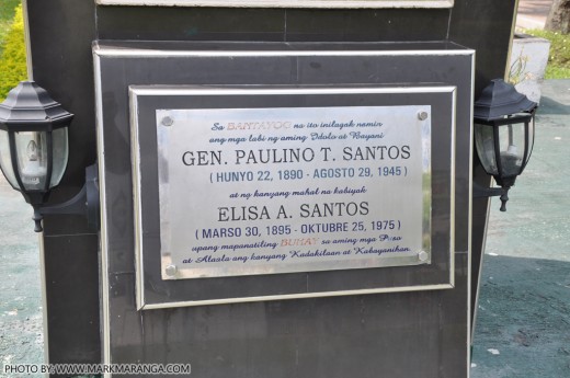 Remains of General Santos and Wife